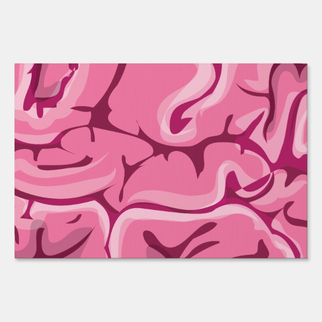 Zombie Brain Yard Sign (Front)