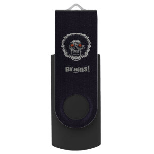 Zombie - Brains B Flash Drive