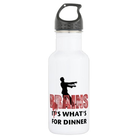 Zombie Brains Dinner Water Bottle