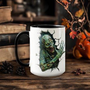 Zombie Breakthrough – Creepy Horror Coffee  Mug