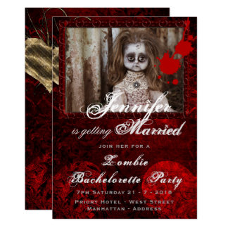 Zombie Wedding Invitations Announcements Zazzle