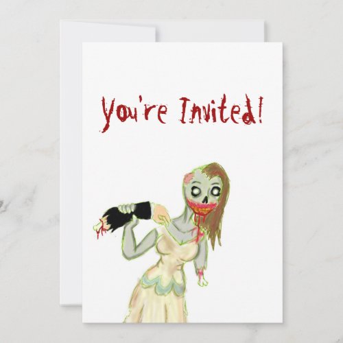 Zombie Bride Invitations