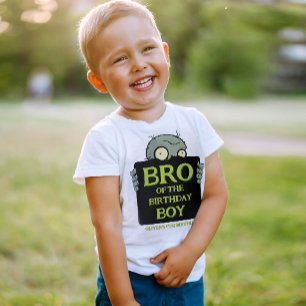 Zombie Brother of the Birthday Boy Funny Monsters  T-Shirt