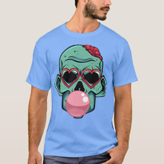 Zombie Bubblegum Lazy Halloween Costume Funny Mons T-Shirt