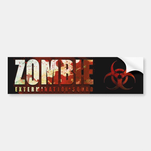 Zombie Bumper Sticker (Front)