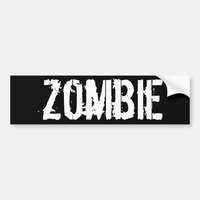zombie bumper sticker (Front)