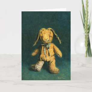 Zombie Bunny Greetings Card