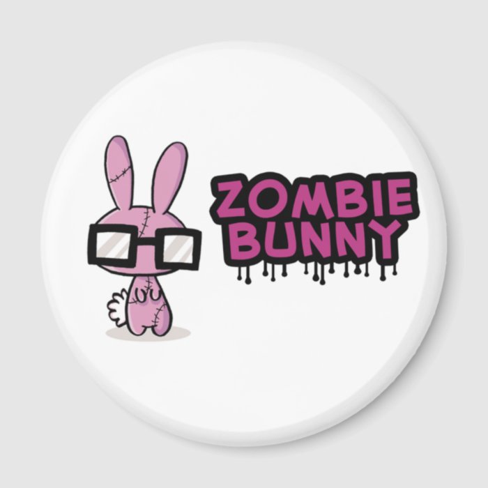 Zombie Bunny Magnet