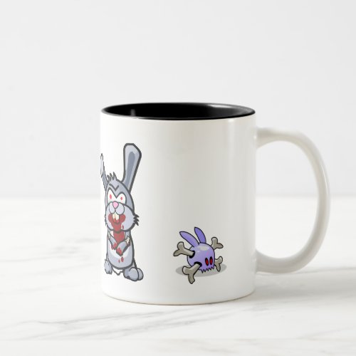 Zombie Bunny Two_Tone Coffee Mug