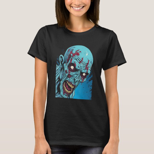 Zombie by Haunted Horror Halloween 3 T-Shirt (Front)