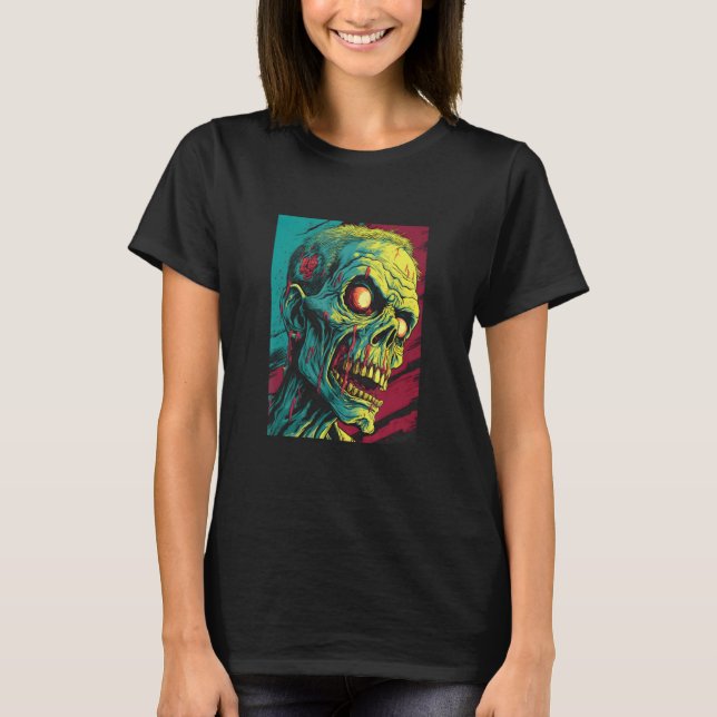 Zombie by Haunted Horror Halloween 9 T-Shirt (Front)