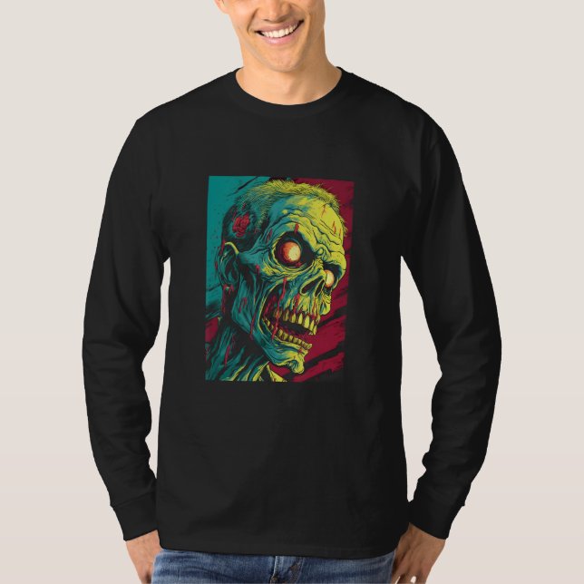 Zombie by Haunted Horror Halloween 9 T-Shirt (Front)