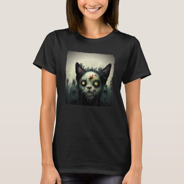 Zombie Ca  Aesthetic Evil Scary Horror Halloween 2 T-Shirt (Front)