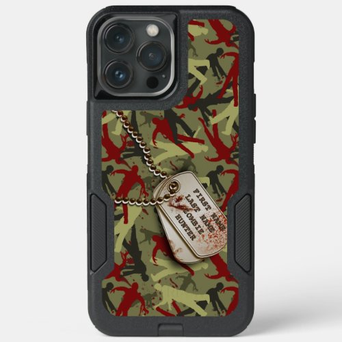 Zombie Camo with Dog Tags iPhone 13 Pro Max Case