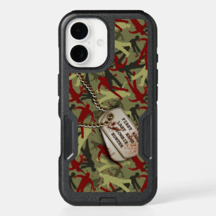Zombie Camo with Dog Tags iPhone 16 Case