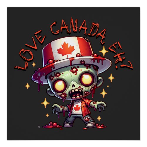 Zombie Canada Day Poster