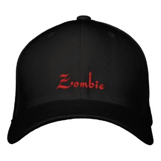 Zombie Cap / Hat Embroidered Hats