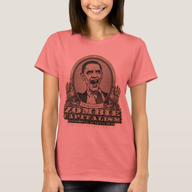 Zombie Capitalism Obama Edition Shirt (Front)