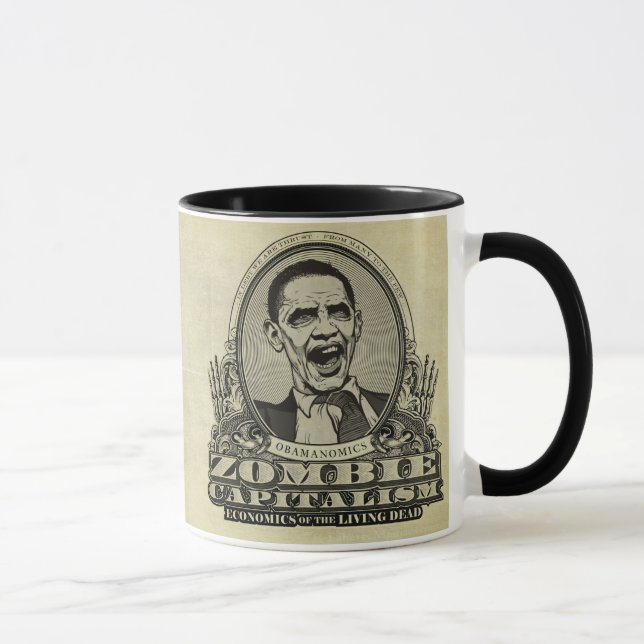 Zombie Capitalism Obamanomics Mug (Right)