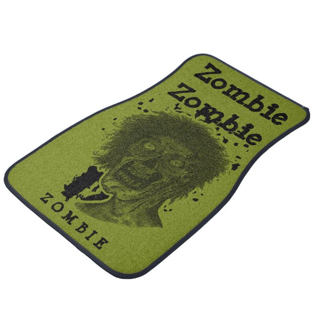 Zombie  car floor mat (Angled)