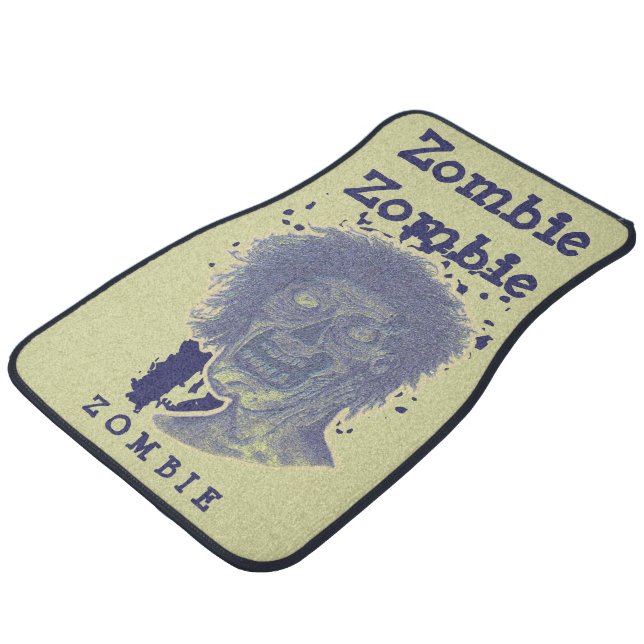 Zombie  car floor mat (Angled)