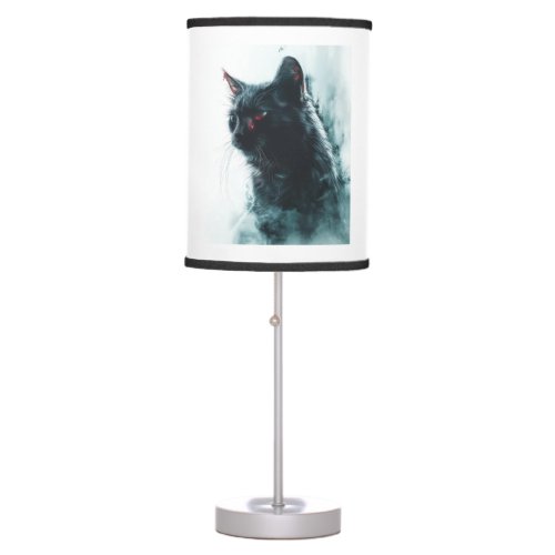 Zombie Cat Apocalypse Table Lamp