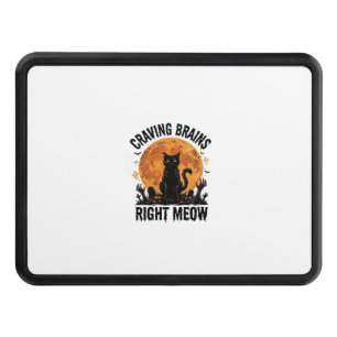 Zombie Cat Halloween Vintage Engraving Shirt Art_1 Hitch Cover