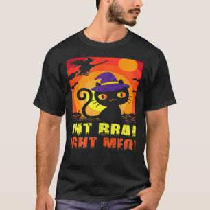 Zombie Cat Humorous Want Brain Right Meow Ee T-Shirt