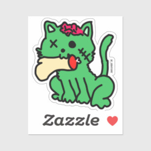 Zombie Cat Sticker