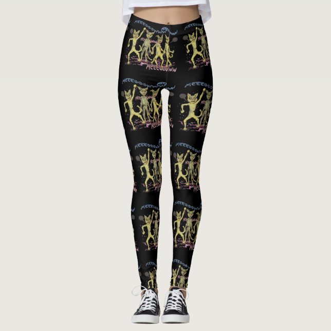 Zombie Cats Leggings (Front)