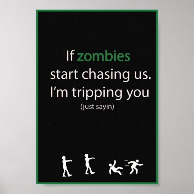 Zombie Chase Poster (Front)