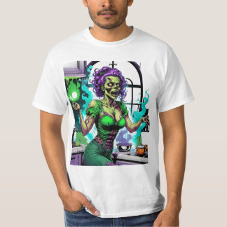 Zombie Chef: Cooking Up Spooky Delights in the Kit T-Shirt