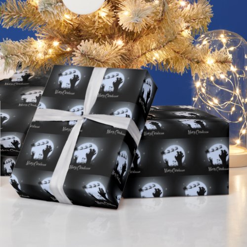 Zombie Christmas Night Wrapping Paper