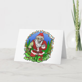 Zombie Claus Holiday Card