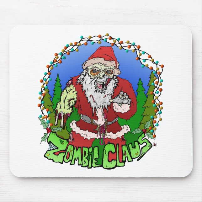 Zombie Claus Mouse Pad (Front)