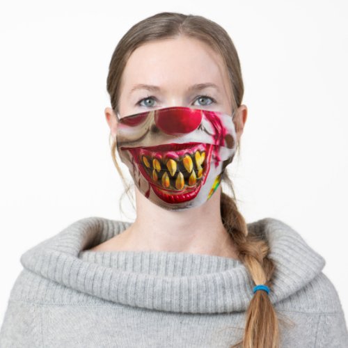 Zombie Clown Adult Cloth Face Mask