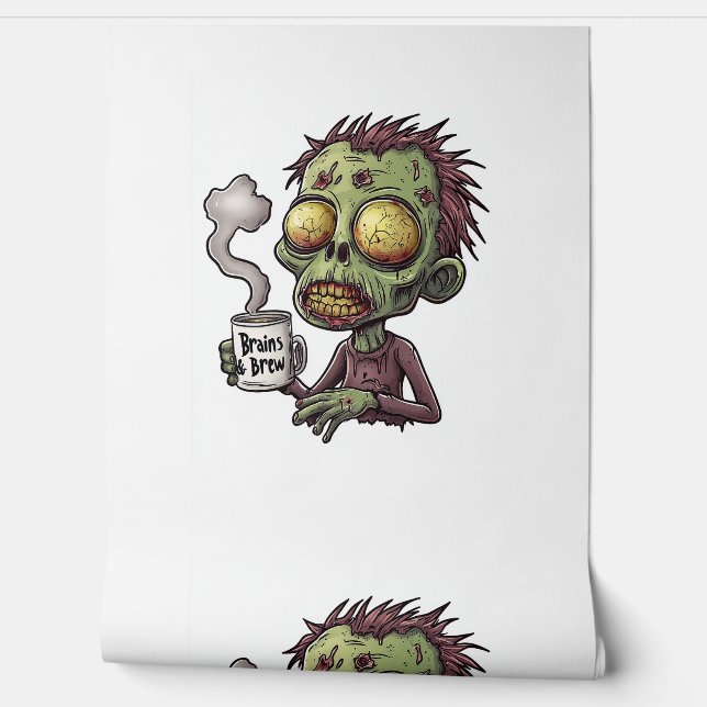  Zombie Coffee Time Wallpaper (Unrolling)
