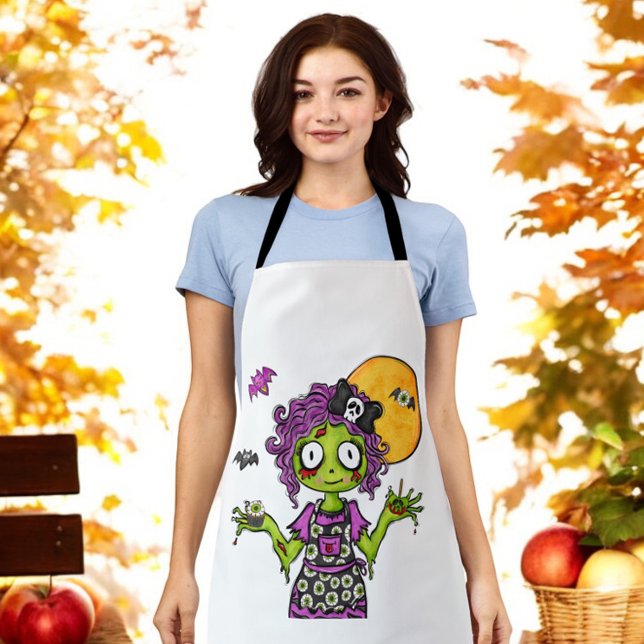 Zombie Cook Creepy Halloween Apron (Creator Uploaded)
