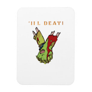 Zombie Couple Till Death Do Us Part Classic Magnet