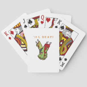 Zombie Couple Till Death Do Us Part Classic Style Poker Cards