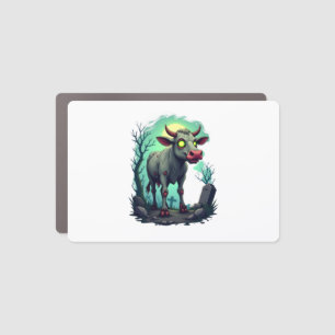 Zombie Cow Apocalypse Car Magnet