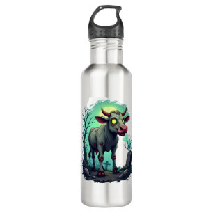 Zombie Cow Apocalypse Stainless Steel Water Bottle