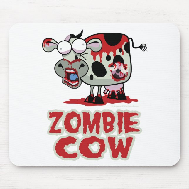 Zombie Cow Mouse Pad (Front)