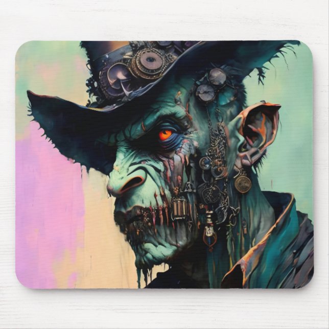 Zombie Cowboy Mouse Pad (Front)