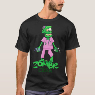 Zombie CRNA fun and cute anesthesia nurse anesthet T-Shirt