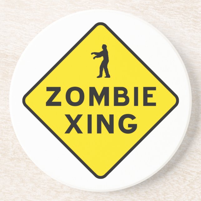 Zombie Crossing Coaster (Front)