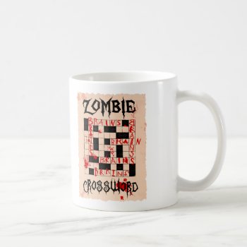 Zombie Crossword Mug by Muddys_Store at Zazzle