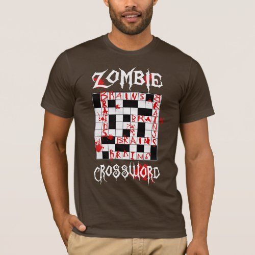 Zombie Crossword T_Shirt