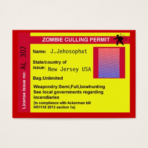 zombie culling permit