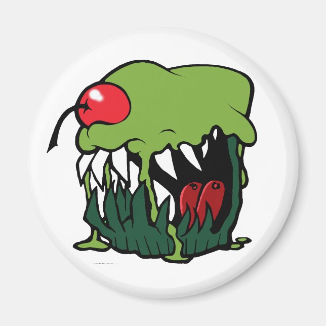 zombie cupcake magnet (Front)